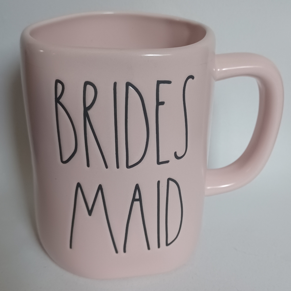 Rae Dunn Wedding Collection Bridesmaid mug pink wedding party gift 16oz mug